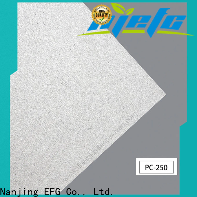 EFG surface mat factory direct supply for application of PVC floor frame