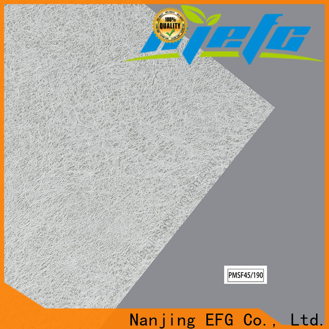 EFG worldwide thin air filter material from China bulk production
