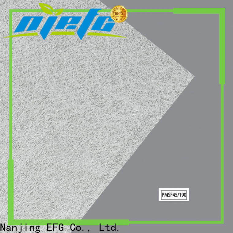 EFG filter cloth material supply for filtration