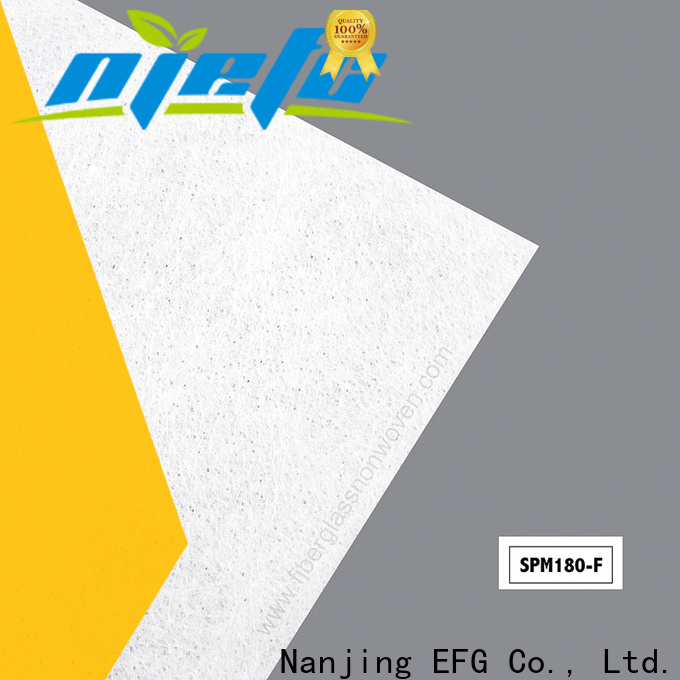 EFG spunbond polyester mat wholesale for application of FRP surface treatment