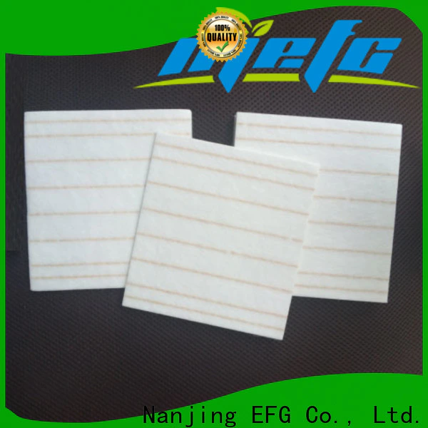EFG cost-effective fiberglass filter material directly sale for application of carpet frame