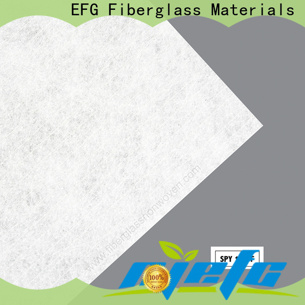 EFG spunbond polyester mat company for application of wall decoration