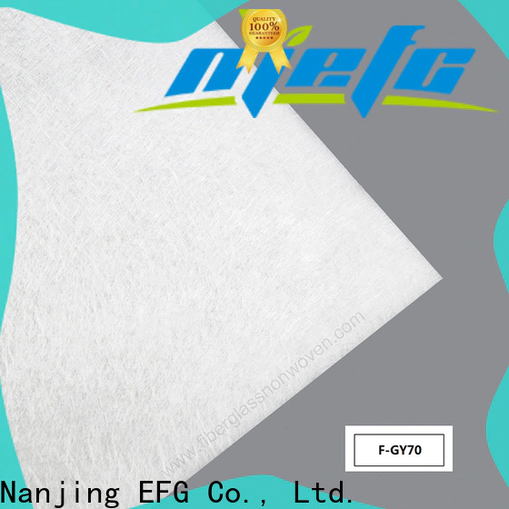 EFG top selling fiberglass tissue series for application of filtration
