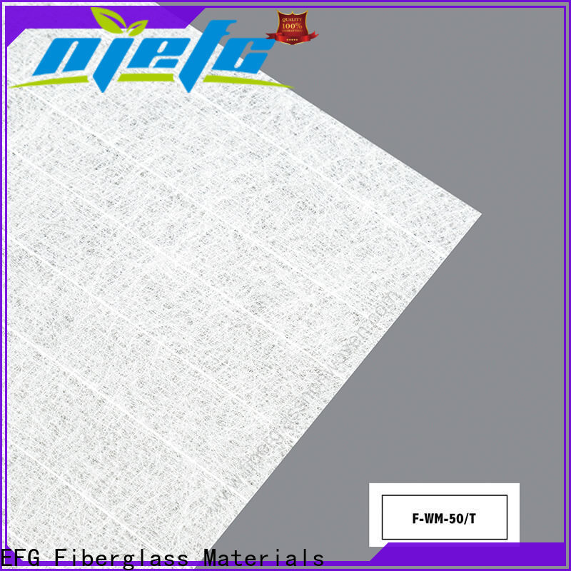 EFG fiberglass roofing tissue wholesale for application of FRP surface treatment