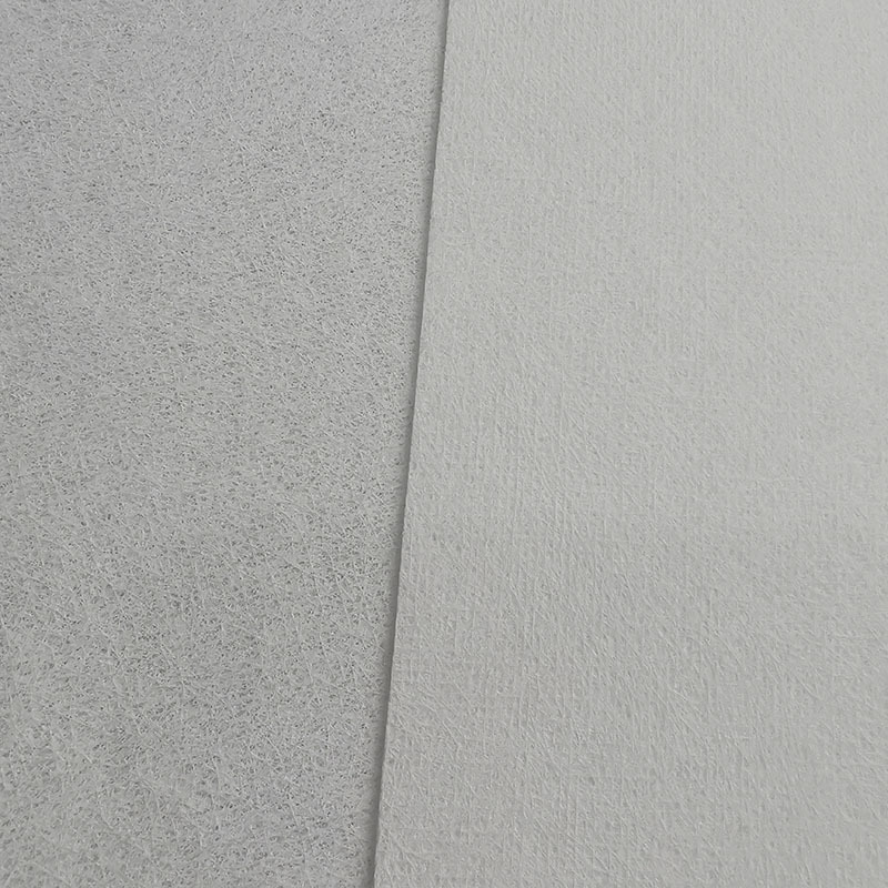Fiberglass coated facing tissue mat
