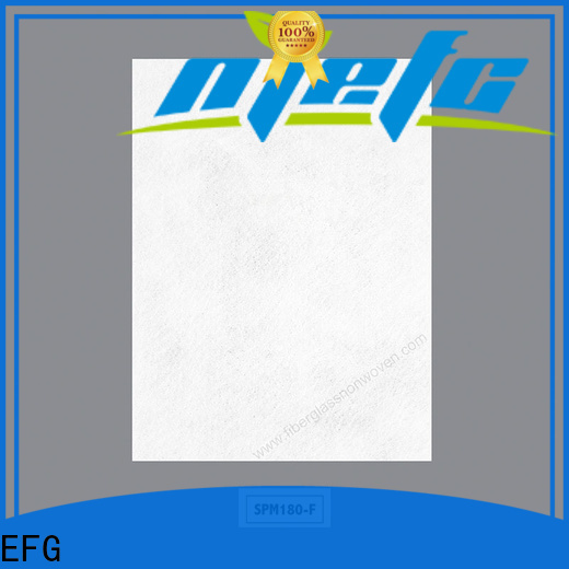 EFG polyester spunbond nonwoven best supplier for application of FRP surface treatment