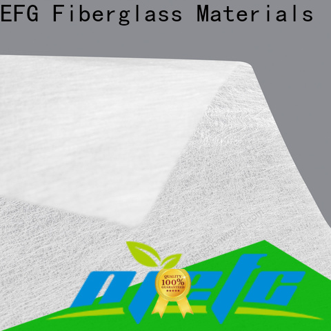 EFG worldwide fiberglass tissue mat company for application of acoustic