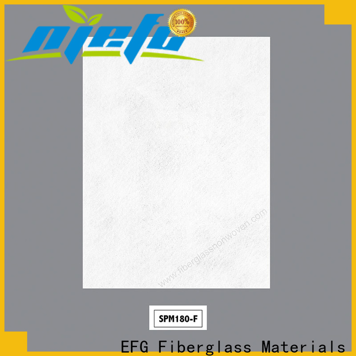 EFG reinforced polyester mat manufacturer bulk production