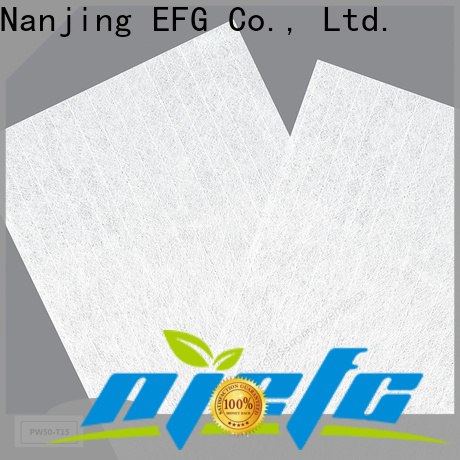 EFG customized filter material supply for application of filtration