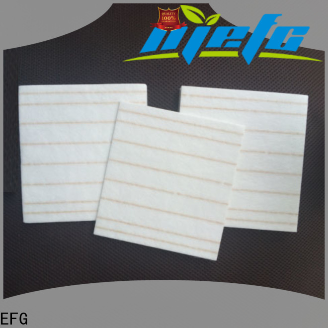 EFG latest fiberglass filter material from China for application of acoustic