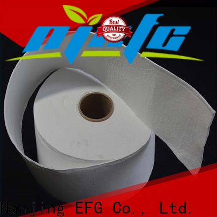 EFG fiberglass filter material supply for application of acoustic