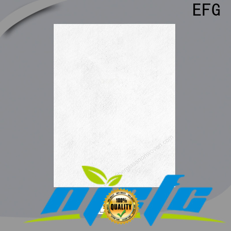 EFG latest spunbond nonwoven best supplier for application of FRP surface treatment
