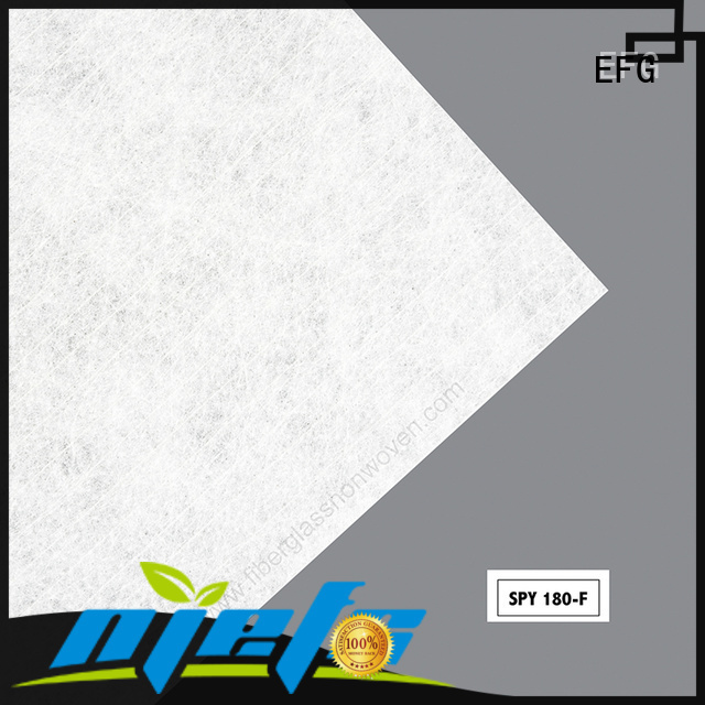 EFG quality polyester mat supplier for application of carpet frame