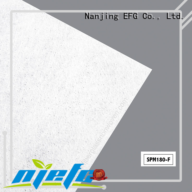 EFG polyester mat wholesale for application of FRP surface treatment