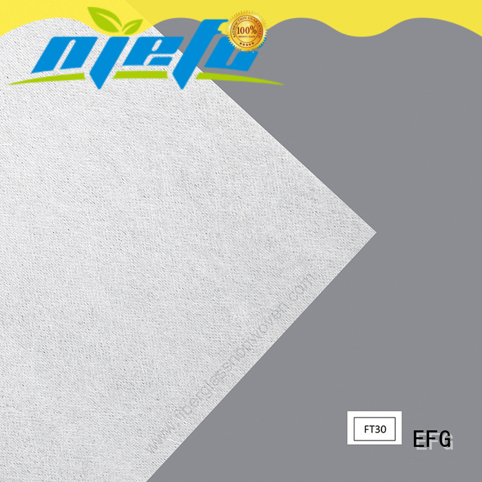 EFG filter material roll company for application of acoustic
