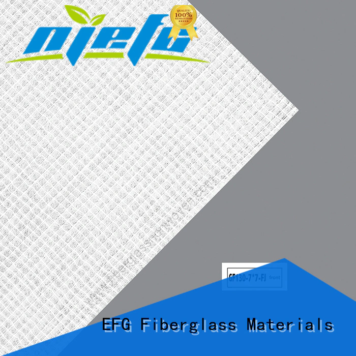 EFG fiberglass veil wholesale for application of FRP surface treatment