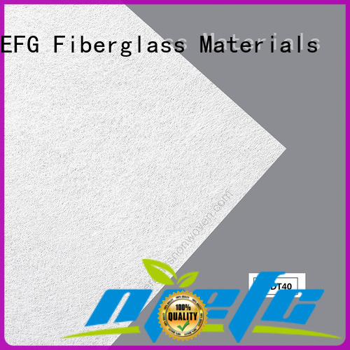 EFG eco-friendly fiberglass veil company for application of filtration