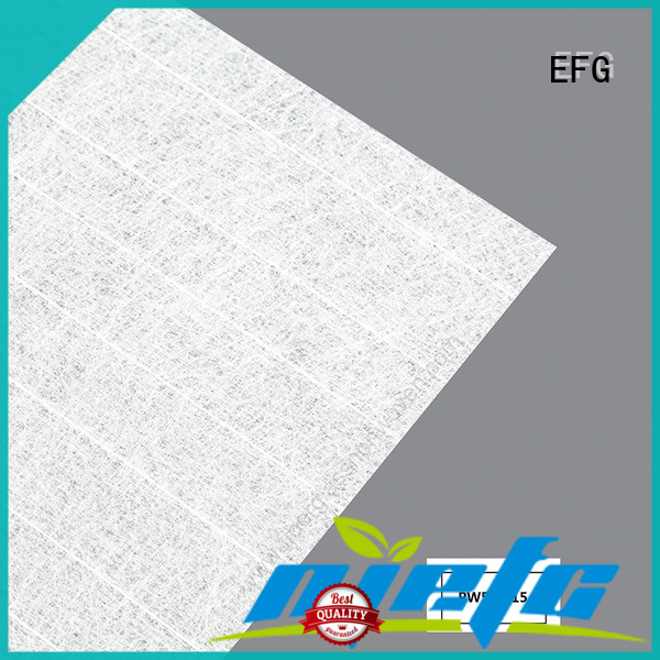 EFG quality fiberglass tissue factory for application of wall decoration